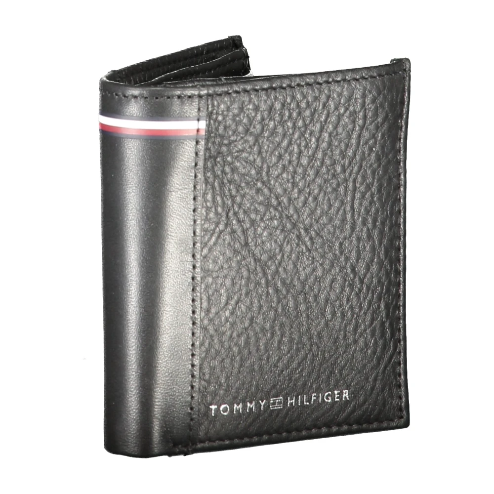 Tommy Hilfiger Heren Portemonnee Zwart Contrast Logo Black Heren