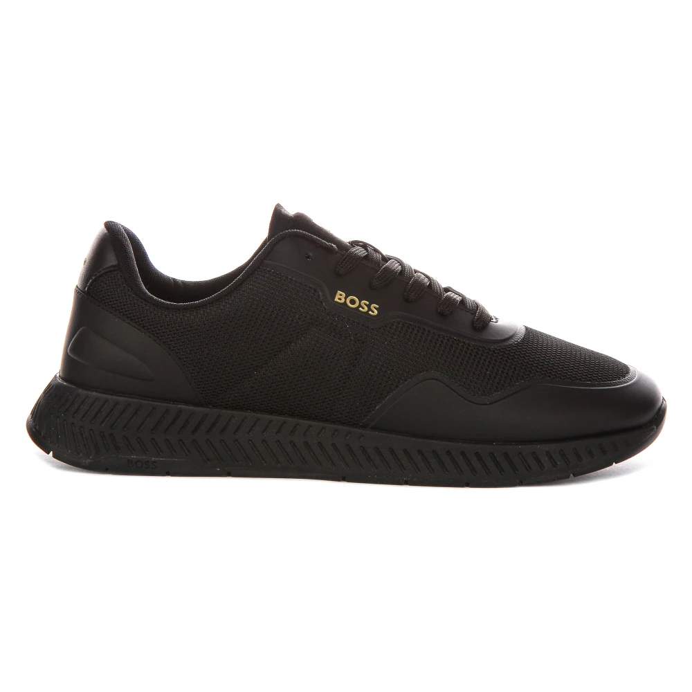 Hugo Men's Black Sneakers, 11 Uk, Titanium Runner Trainers