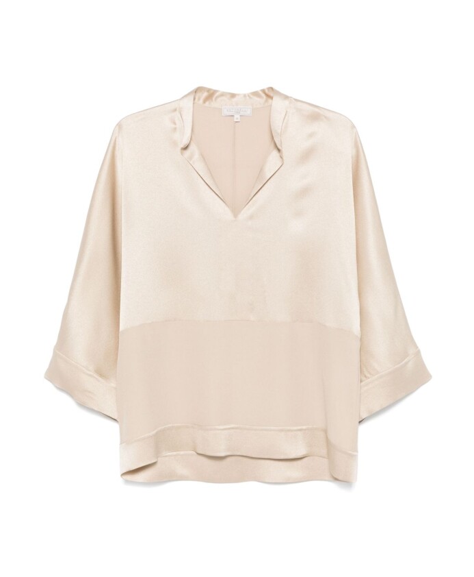 beige-color-block-v-neck-t-shirts-and-polos