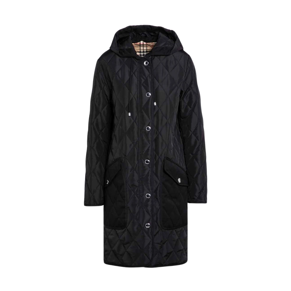 Burberry Gewatteerde jas Black Dames