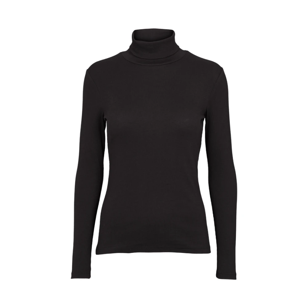 Basic Apparel Ludmilla Hoge hals Black Dames