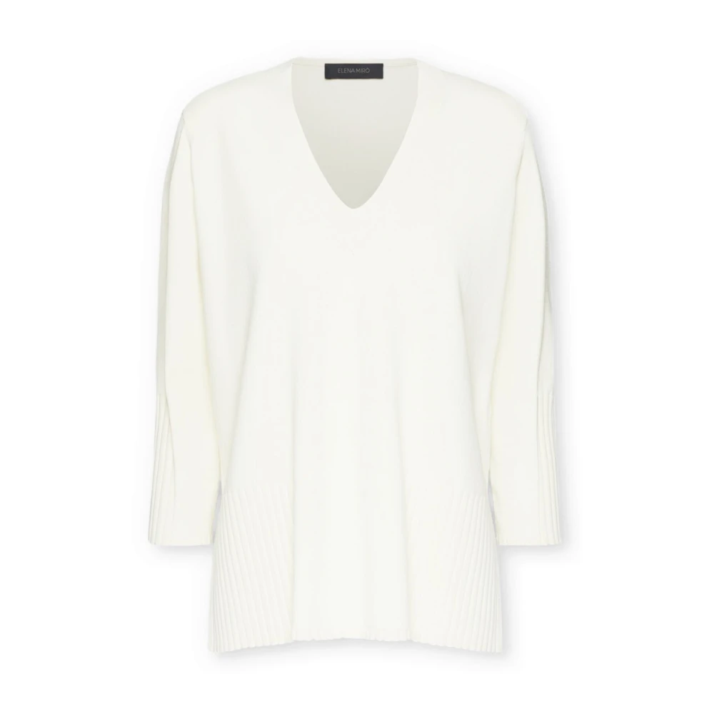 Knitwear > V-neck Knitwear - - Elena Mirò - Modalova