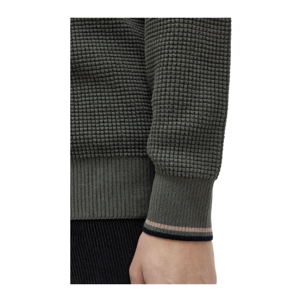 Fred Perry Groene Trui met Honingraatstructuur Green Heren