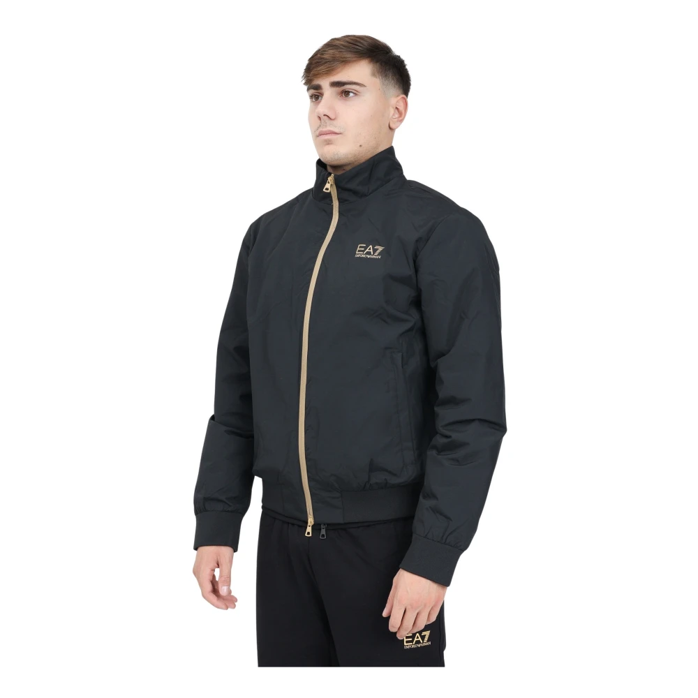 Emporio Armani EA7 Zwarte Bomberjack Core Identity Black Heren