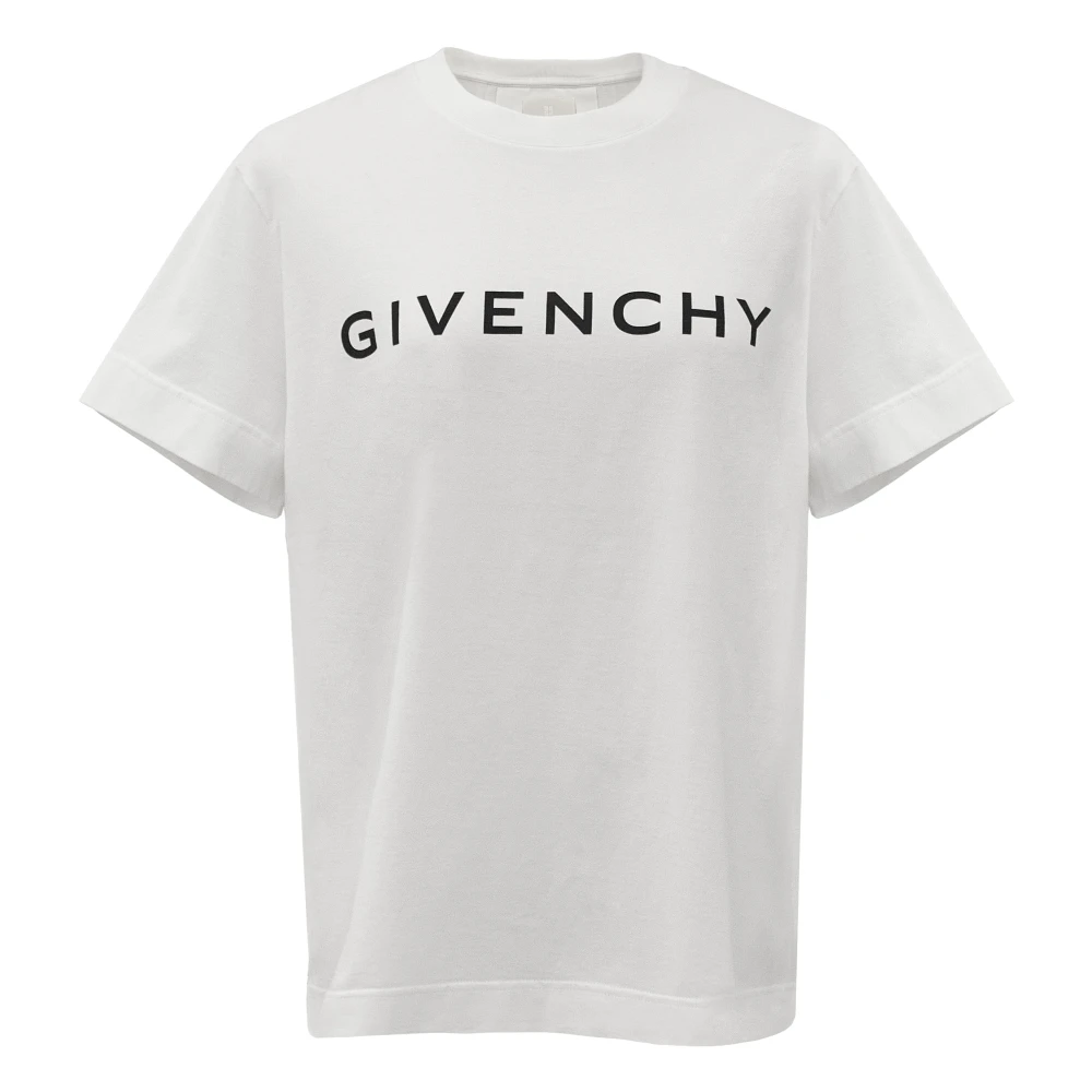 Givenchy Oversized T-shirt met Signature-Print White Heren
