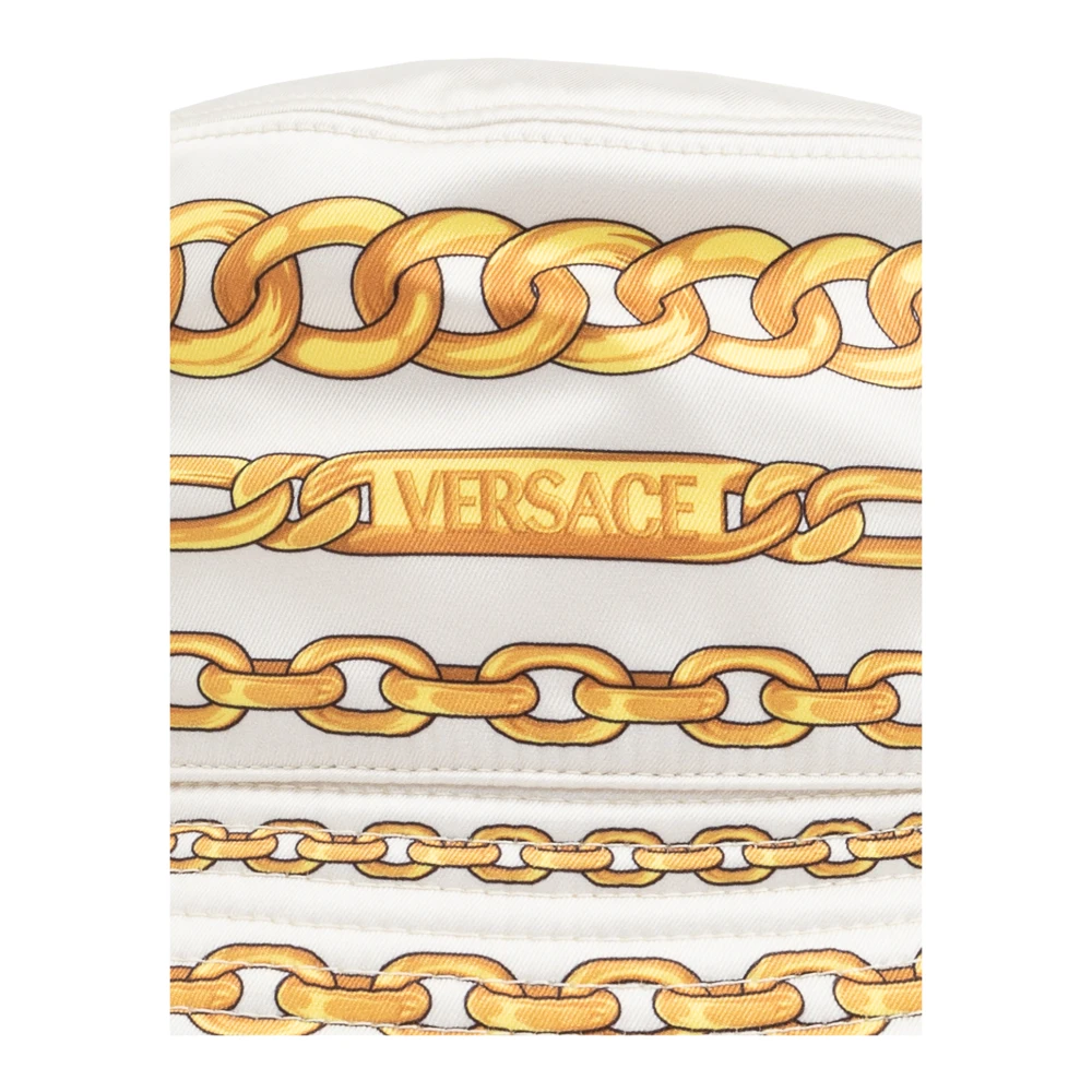 Versace Hoed met schatprint Beige Dames