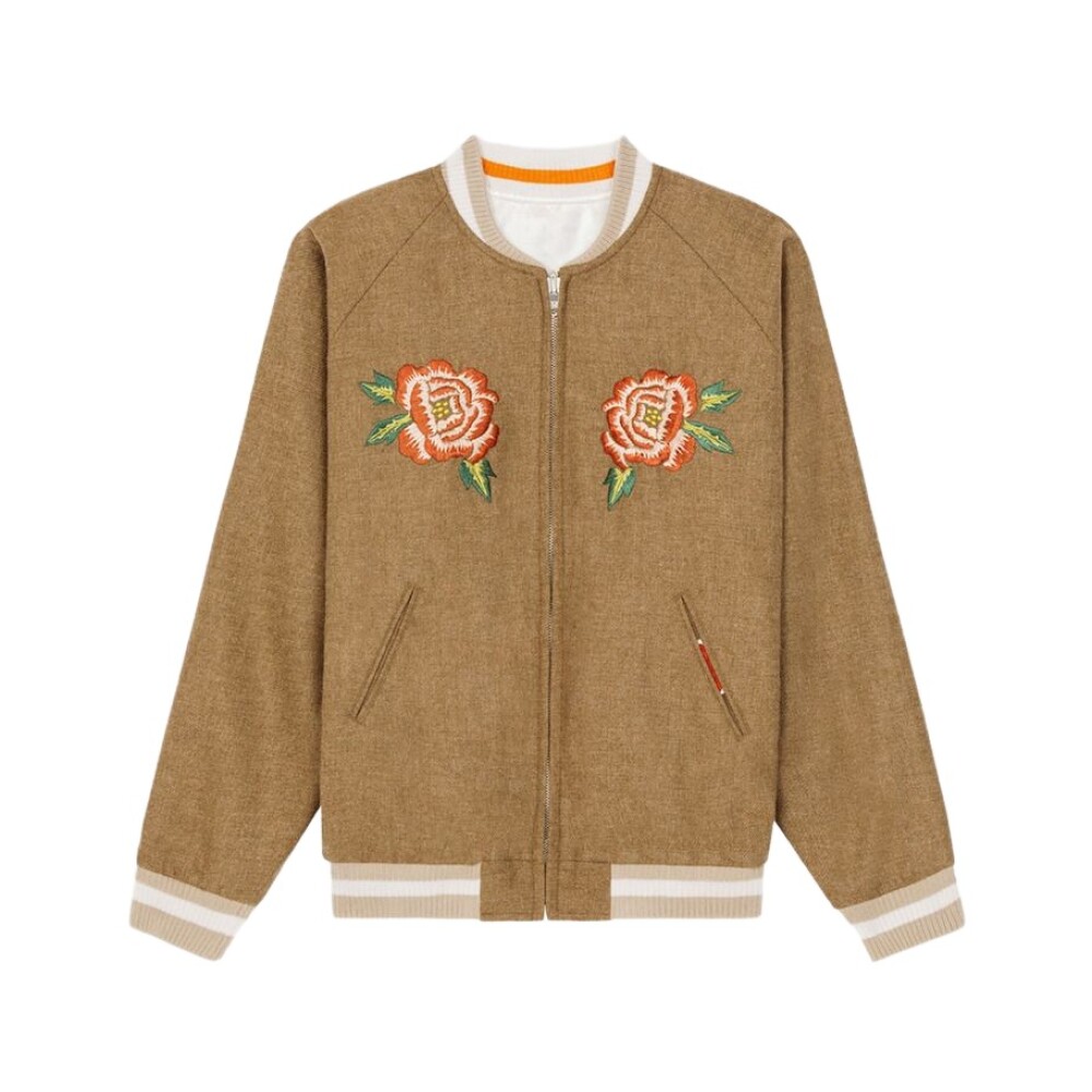 and Japan Embroidery Bomber reversible avec broderie francaise et japonaise Kenzo Femme Miinto