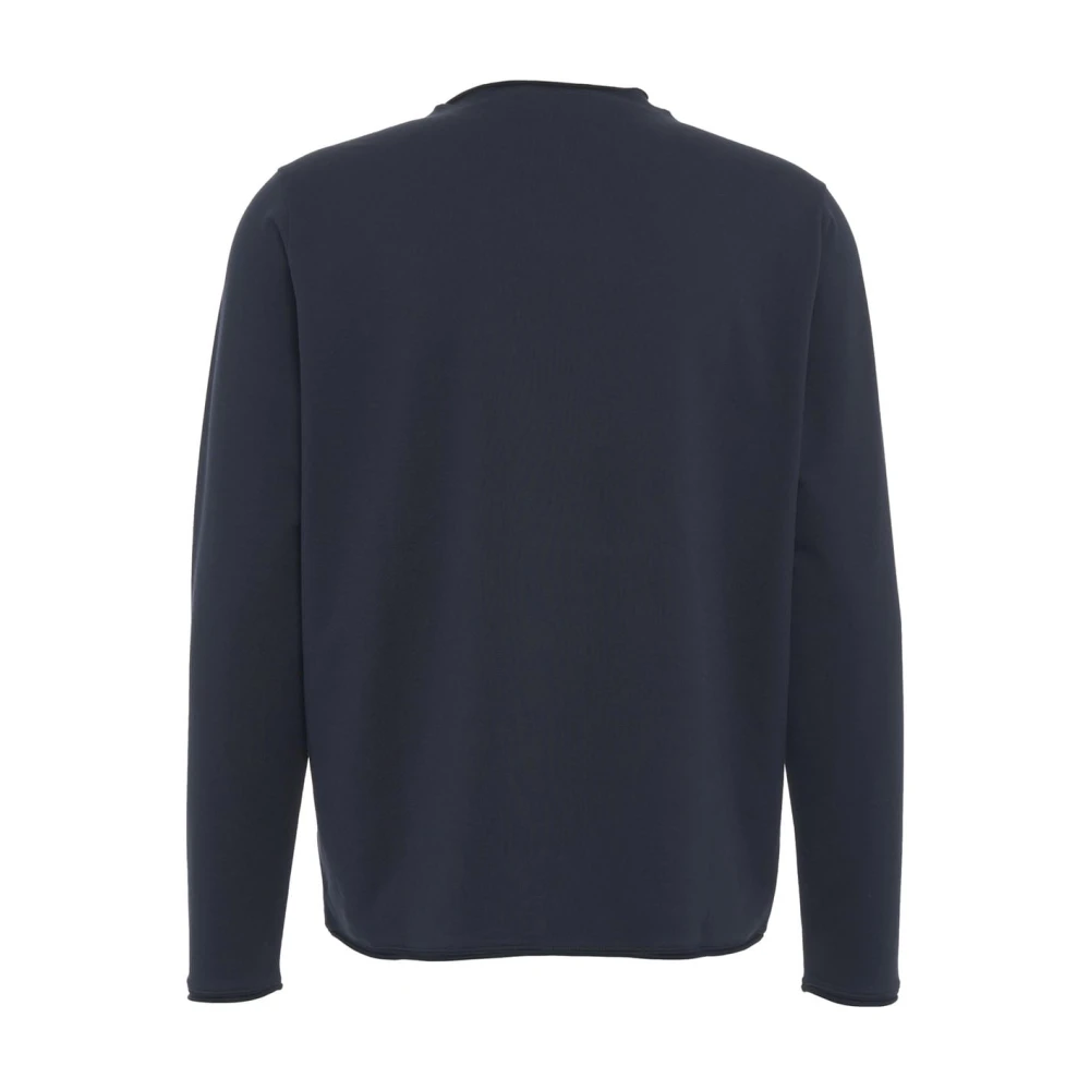Stefan Brandt Blauw Katoenen Jersey Longsleeve Shirt Blue Heren
