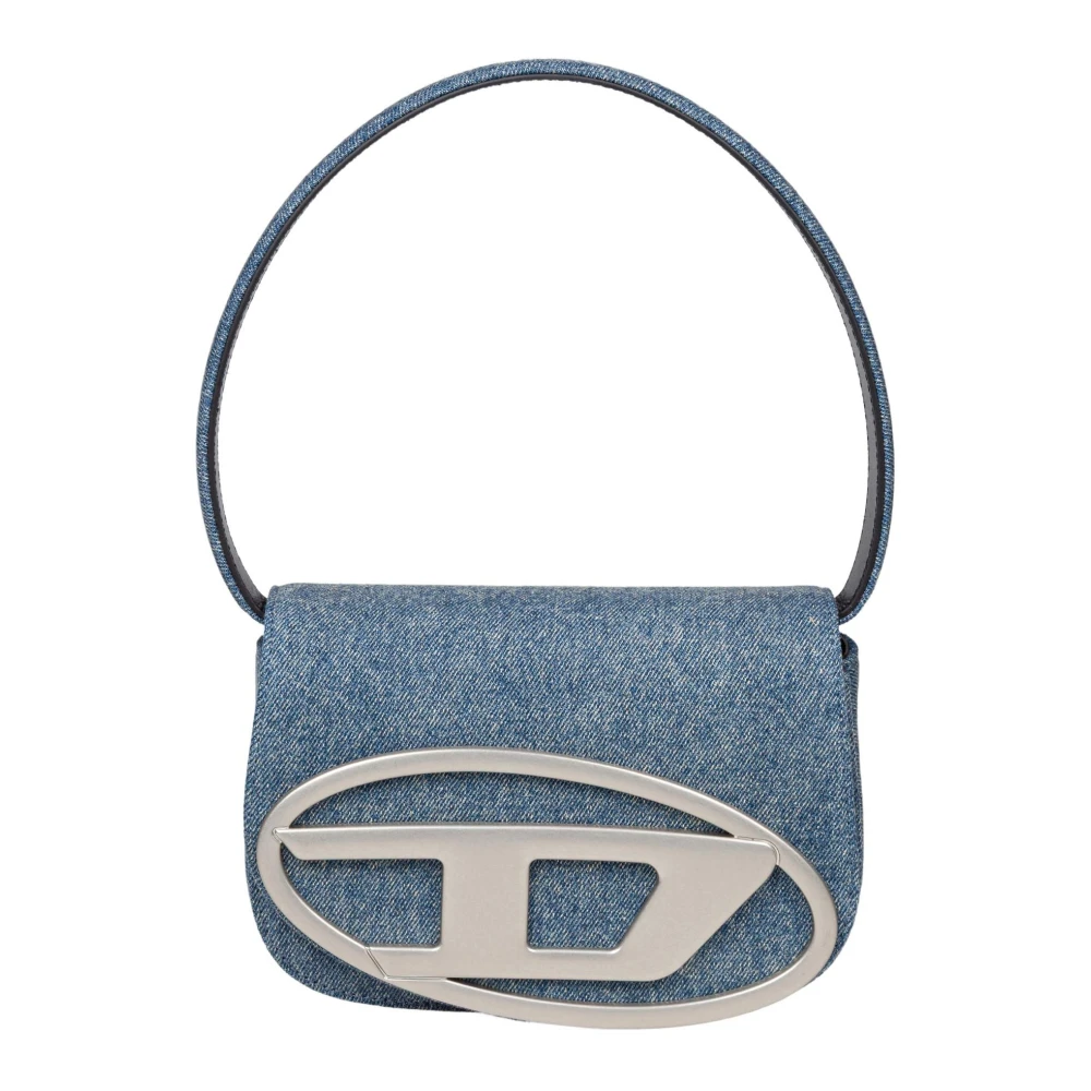 Diesel Vrouw Blauw Tassen Dames, One Size, Katoen, 1Dr Schoudertas