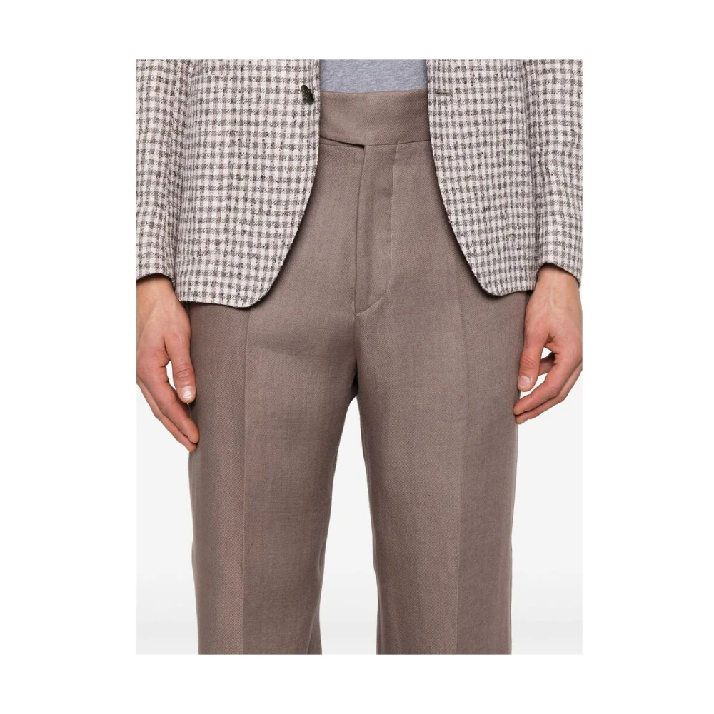Tagliatore Broek Brown Heren