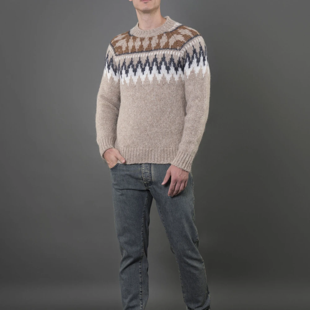 Moorer Kemp-Pay Beige Heren