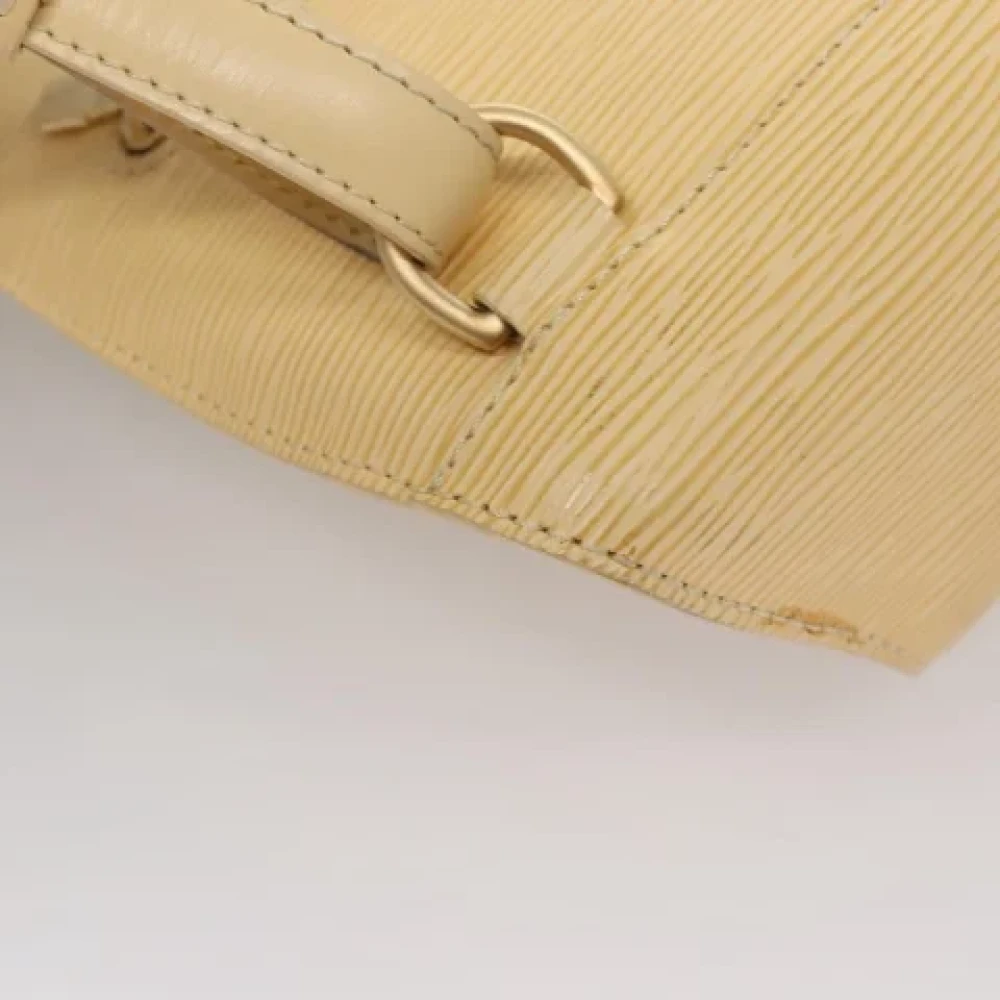 Louis Vuitton Vintage Pre-owned Leather backpacks Beige Dames