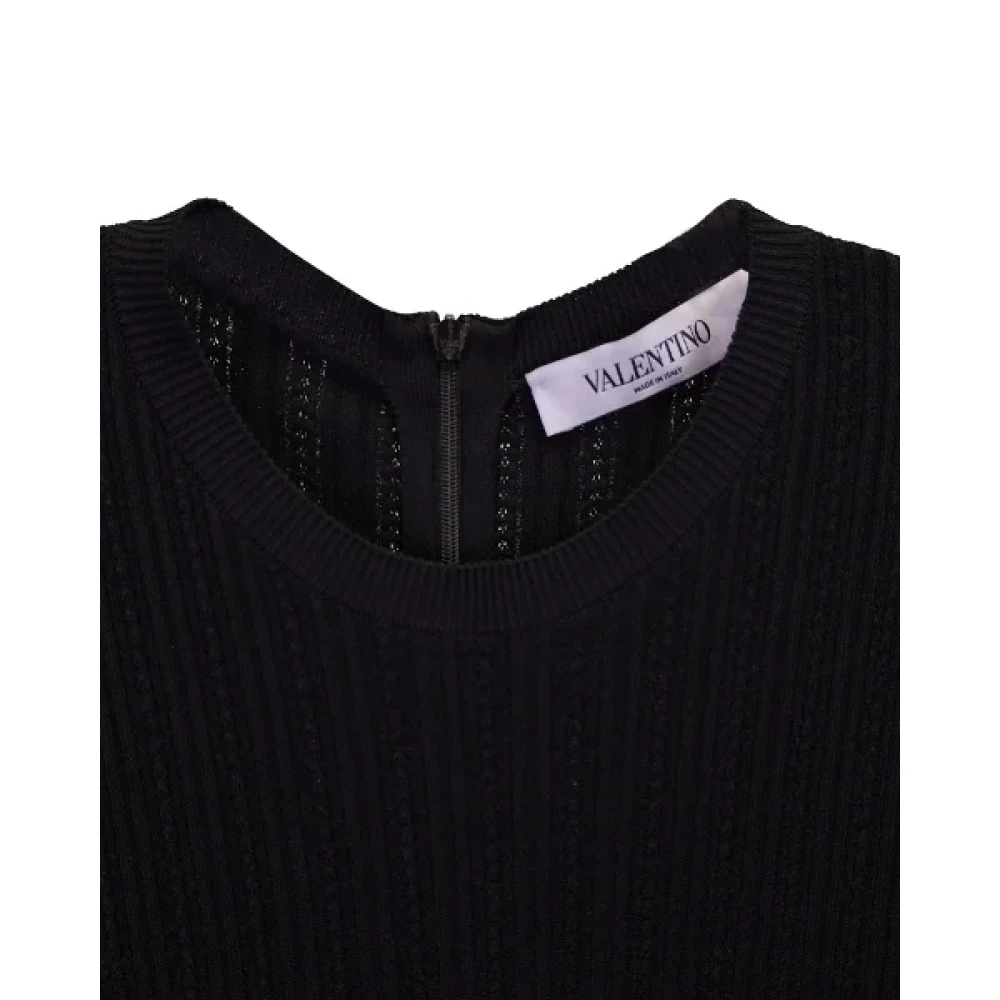 Valentino Vintage Pre-owned Polyester dresses Black Dames