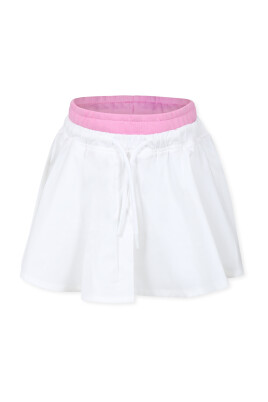 jupe-casual-en-twill-de-coton-blanc