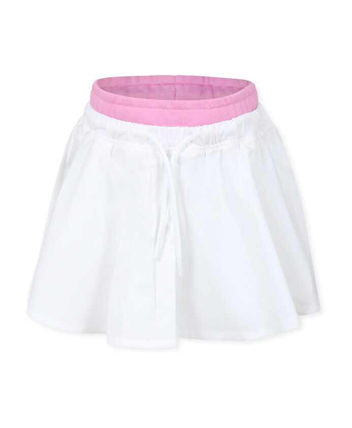 jupe-casual-en-twill-de-coton-blanc