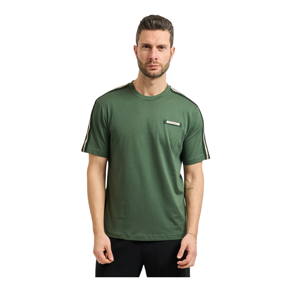 Emporio Armani Uomo Verde T-Shirt Girocollo Logo Series