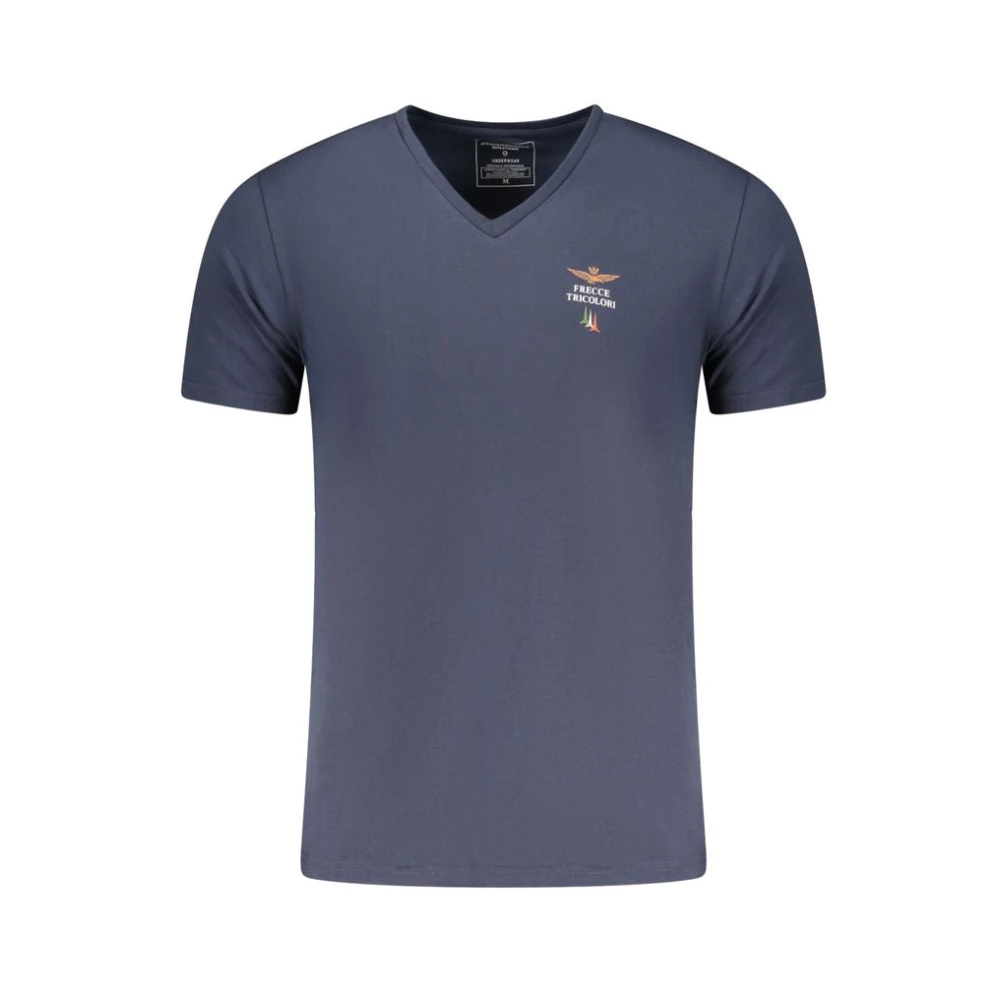 Aeronautica Militare Men's Blue Cotton T-Shirt - T-Shirts - Xl - Tops