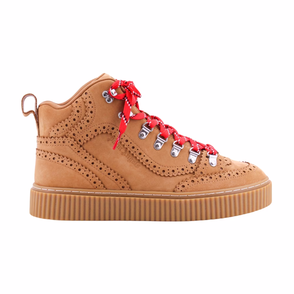 Suede Brouge Schnürstiefel