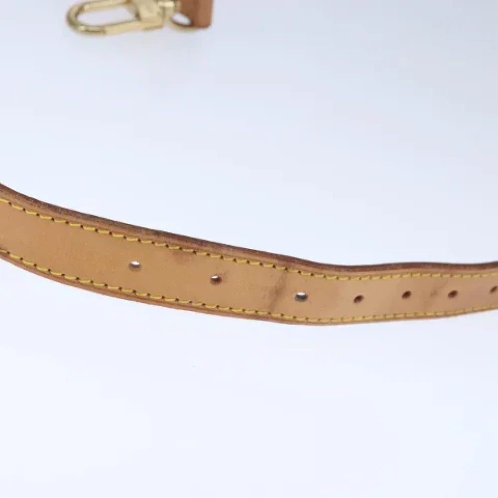 Louis Vuitton Vintage Pre-owned Leather belts Beige Dames