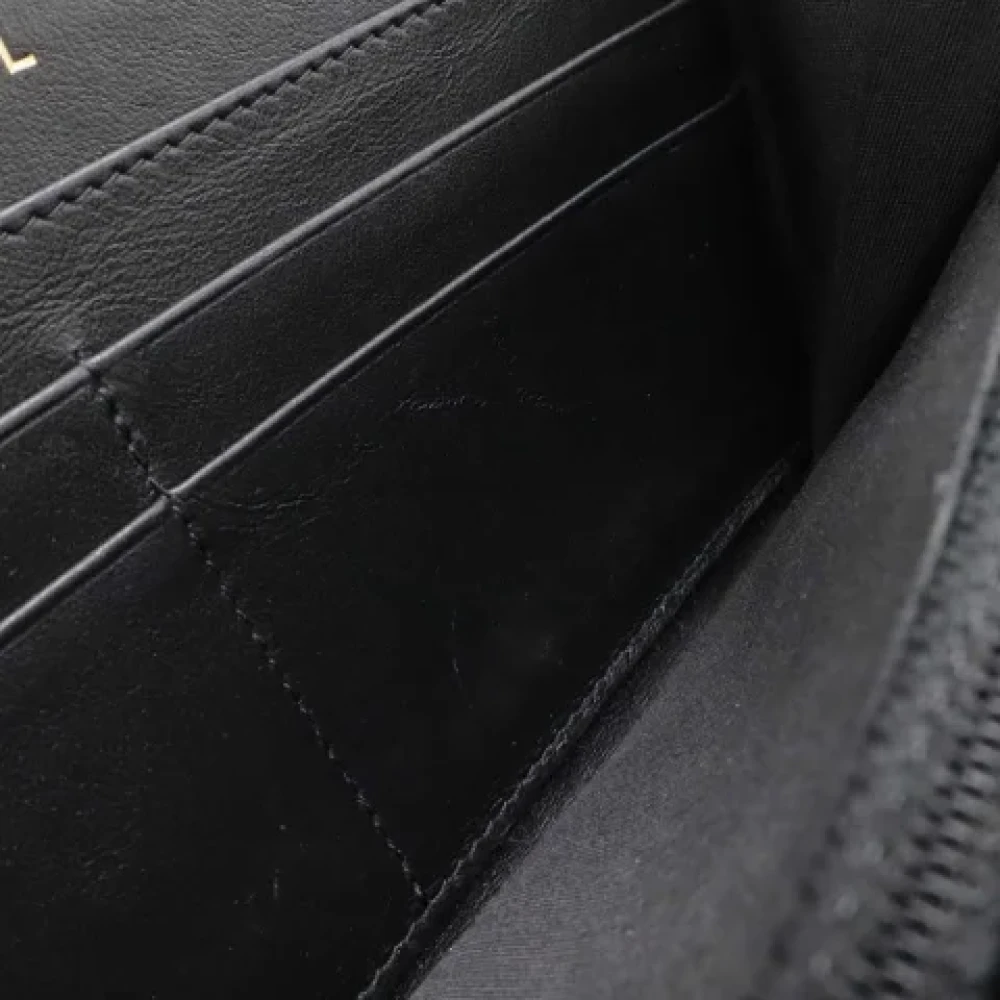 Chanel Vintage Pre-owned Canvas wallets Black Dames