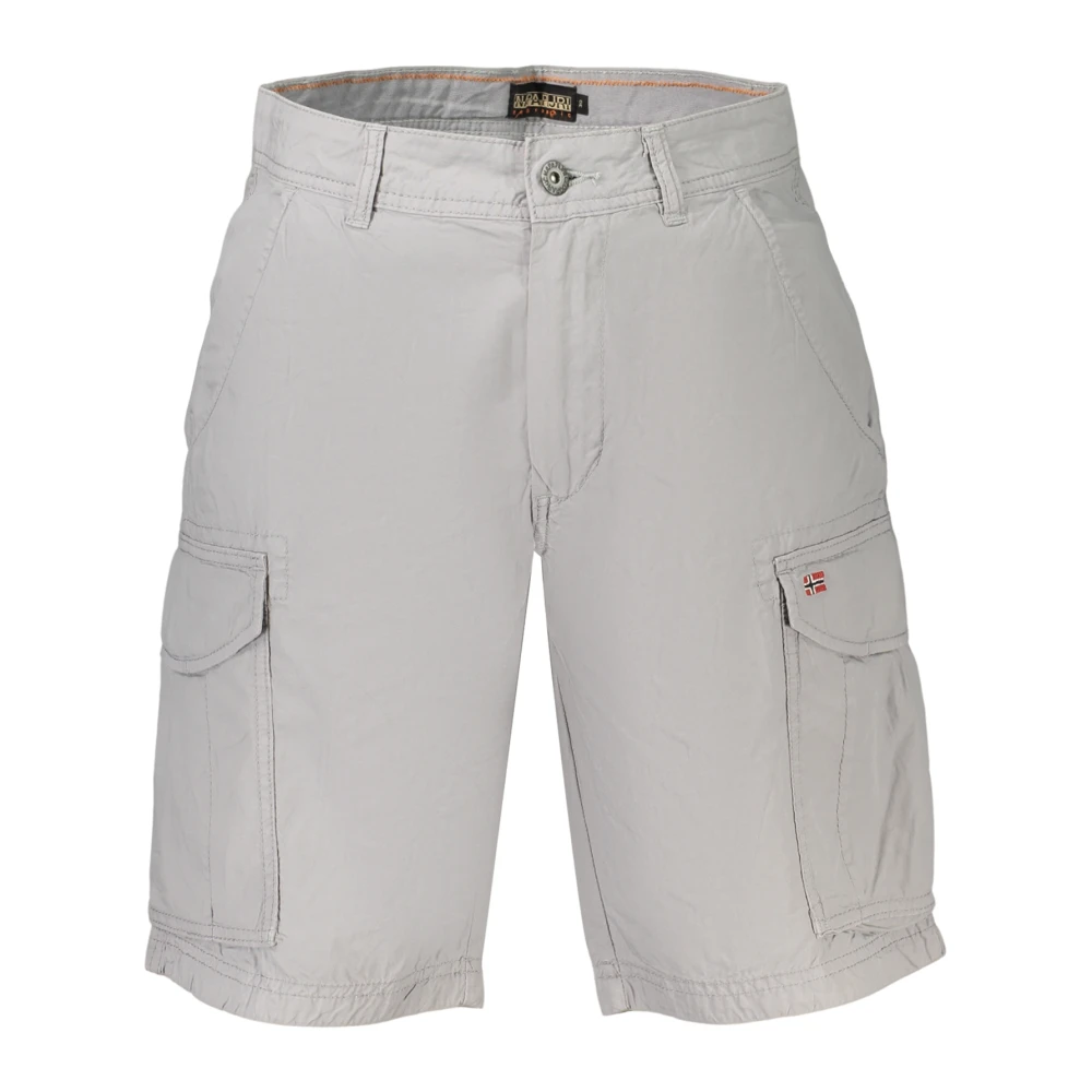 Napapijri Men's Gray Casual Shorts, W30, Noto Bermuda Shorts