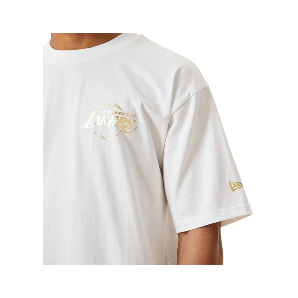new era Los Angeles Lakers Metallic Print T-shirt 12893086 White Heren