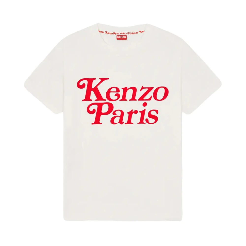 Kenzo Vintage Stijl T-shirt Samenwerking White Dames