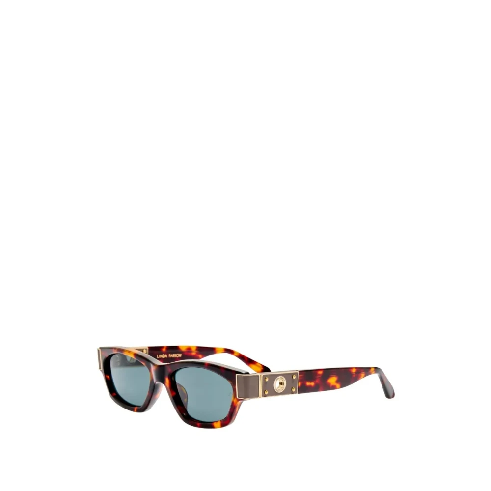 Linda Farrow Brown Sunglasses, Female, 53 Mm, Lfl1623 C2 Sun Sunglasses