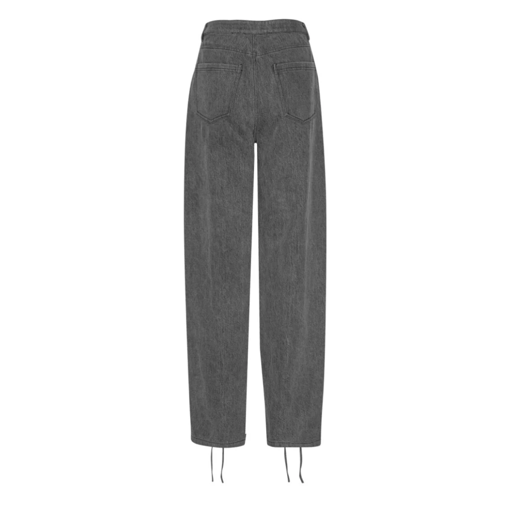 Rotate Birger Christensen Denim Broek met Kant Gray Dames