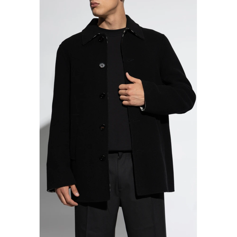 Burberry Wollen jas Black Heren