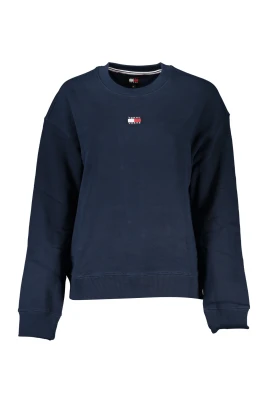 Blå Långärmad Broderad Sweatshirt