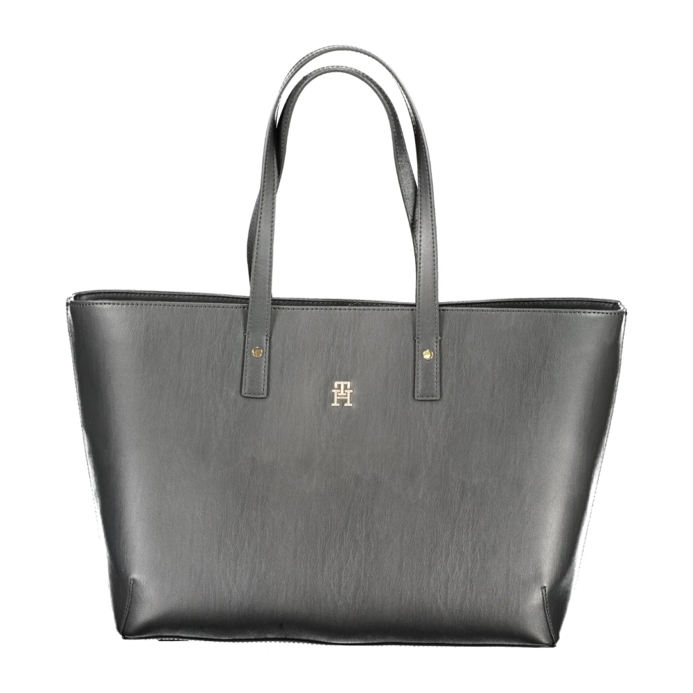 Tommy Hilfiger Zwarte schoudertas met meerdere compartimenten Black Dames