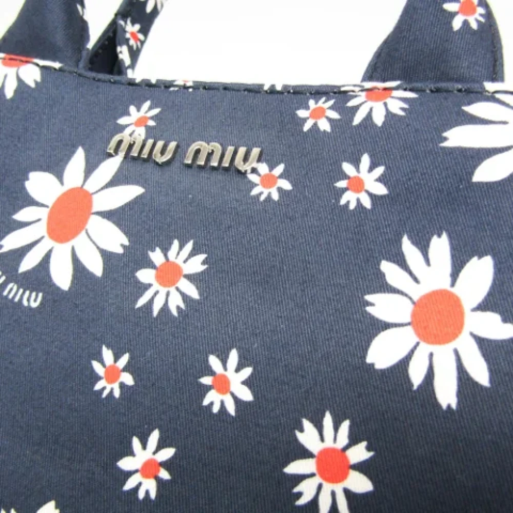 Miu Pre-owned Canvas handbags Blue Dames
