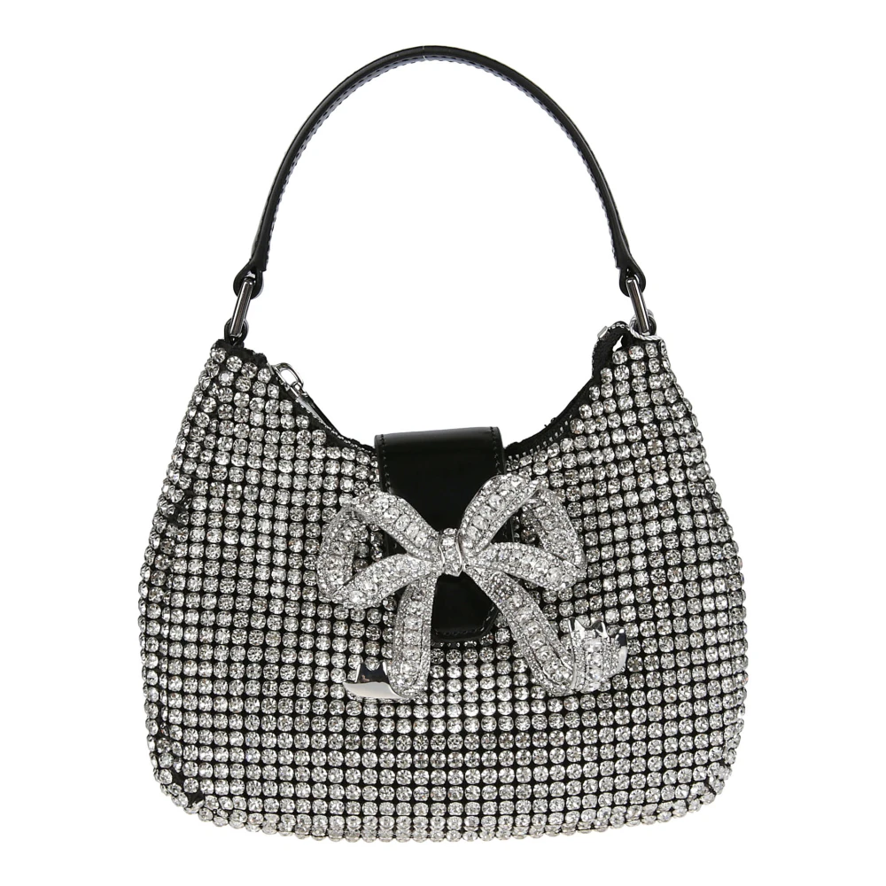 Self Portrait Crescent Bow Bag Gray Dames