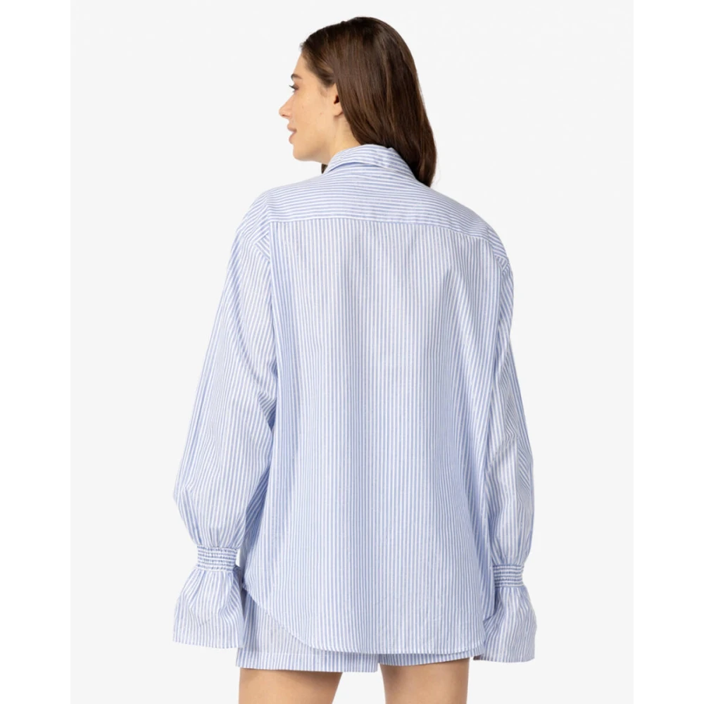 Ibana Lange Mouw Talya Blouse Blue Dames