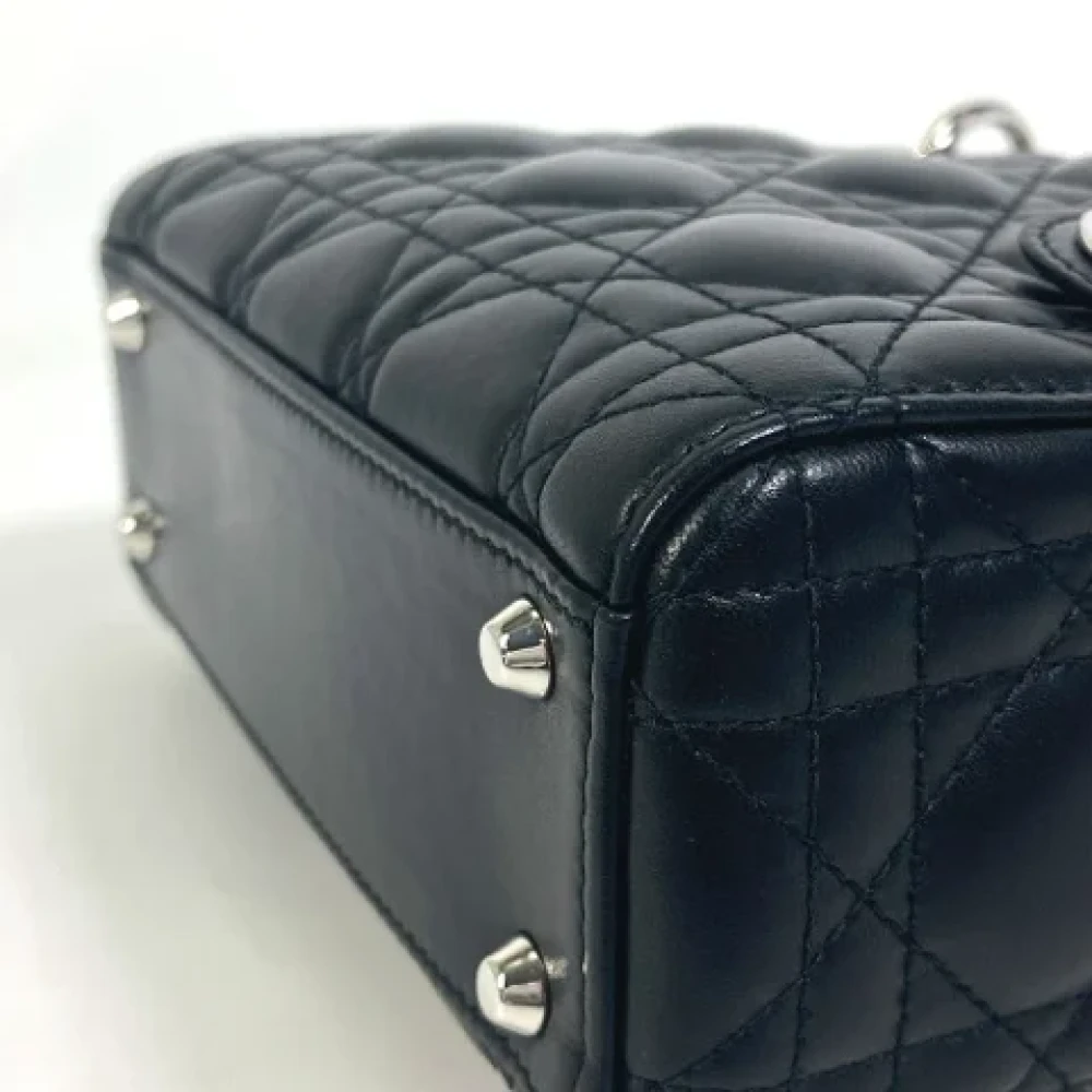 Dior Vintage Pre-owned Leather dior-bags Black Dames