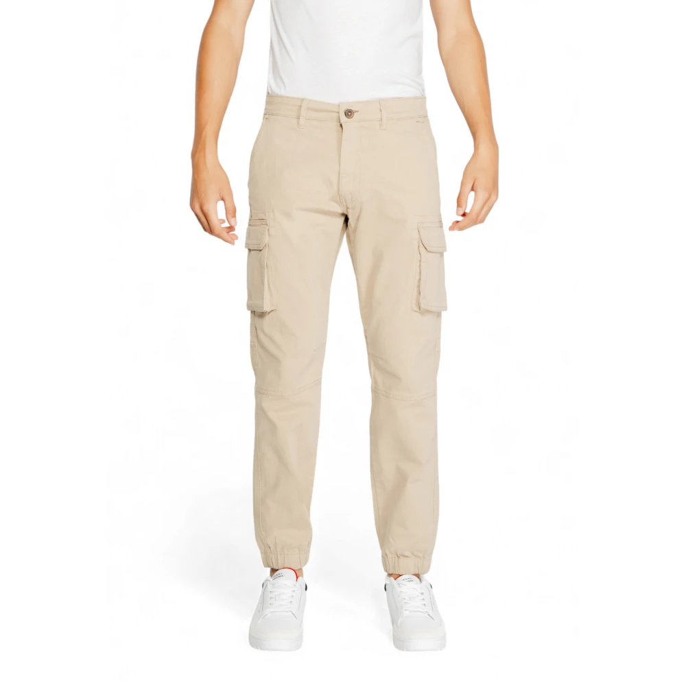 GAS Heren Gym Flap Broek Herfst Winter Collectie Beige Heren