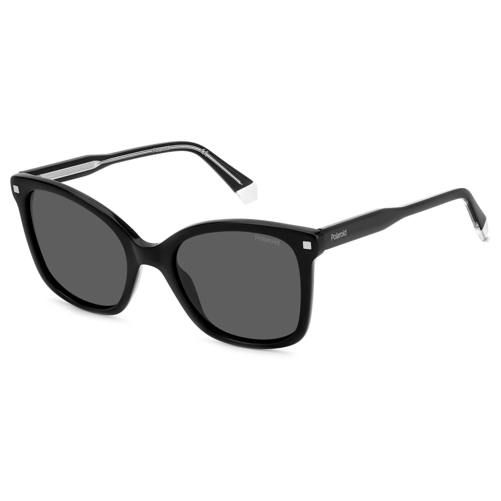 Polaroid Women's Black/Grey Polarized Sunglasses