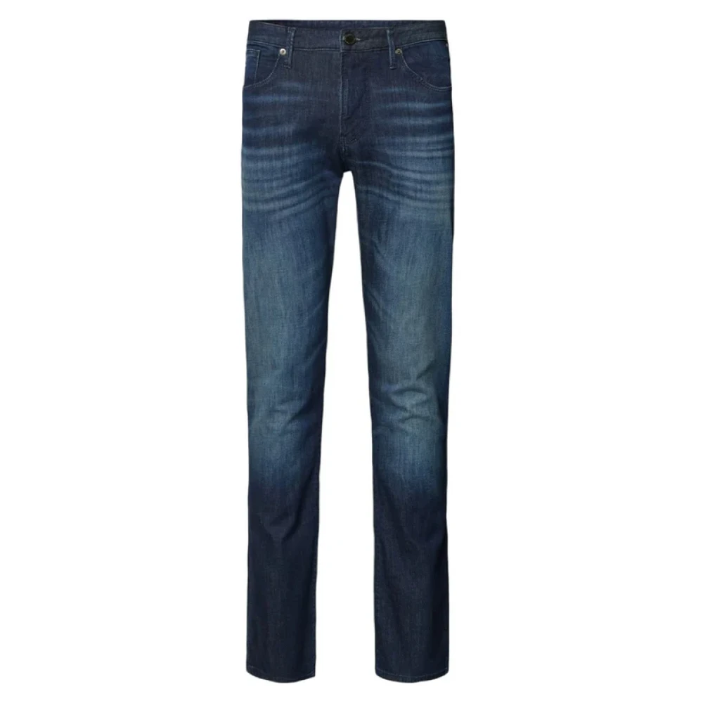 Emporio Armani Men's Blue Straight Jeans,, Denim J06 Trousers W38