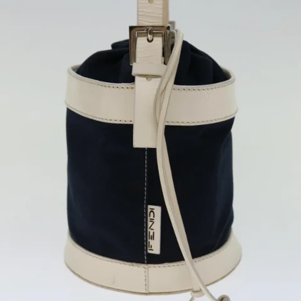Fendi Vintage Pre-owned Canvas handbags Blue Unisex