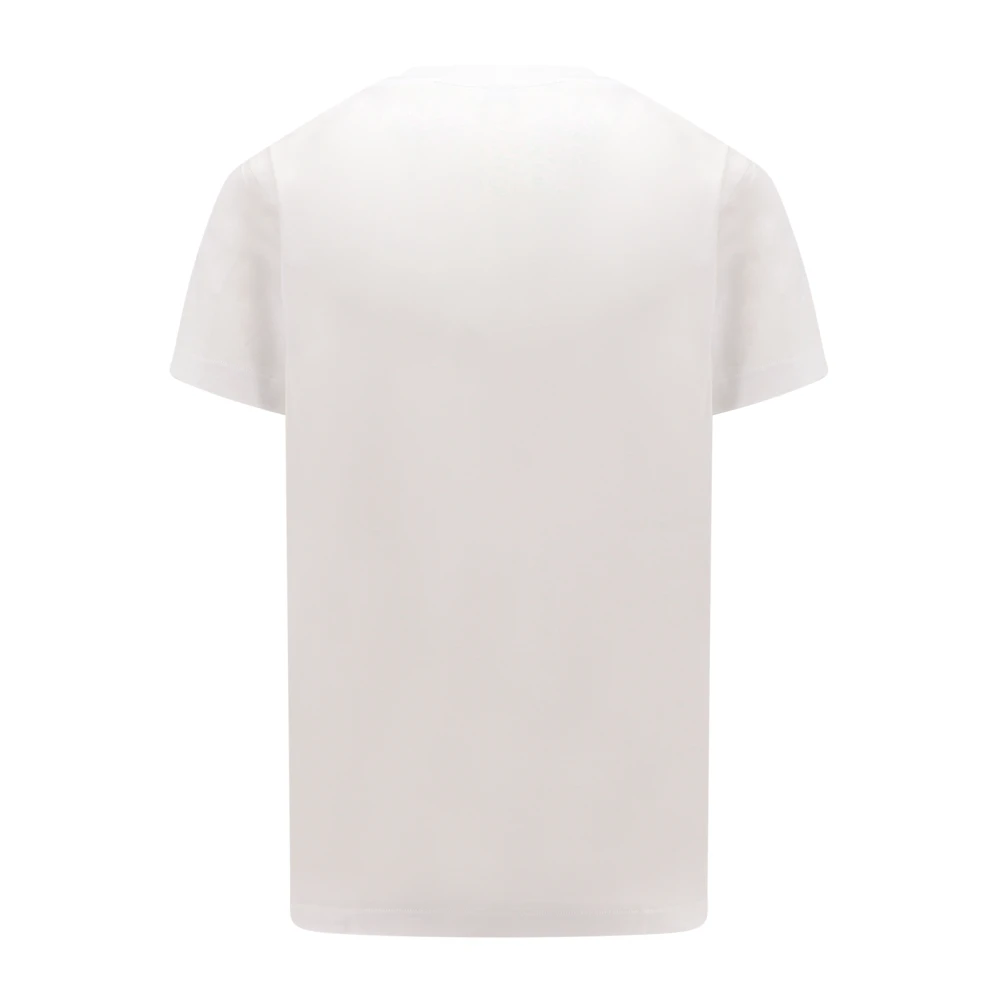 Burberry Wit Crew-neck T-shirt Korte mouw White Heren