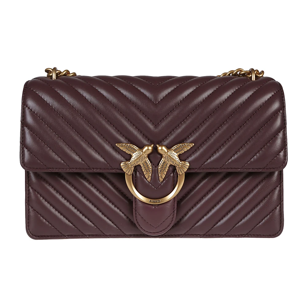 Pinko Women's Brown Shoulder Bags, One Size, Classic Love Bag