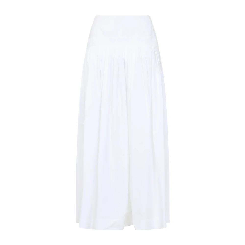 Lanvin White Midi Skirts, Female, Xs, Basque Midi Skirt