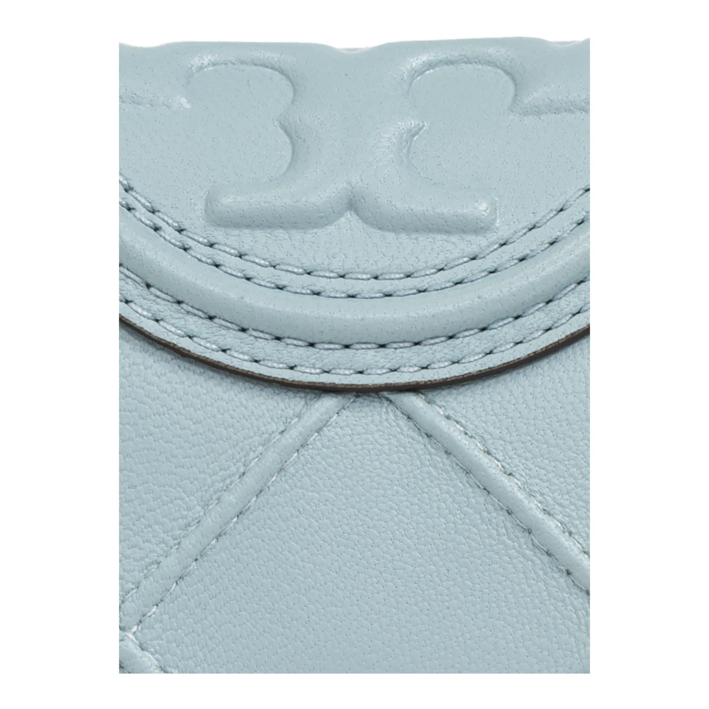 TORY BURCH Leren portemonnee Fleming Blue Dames