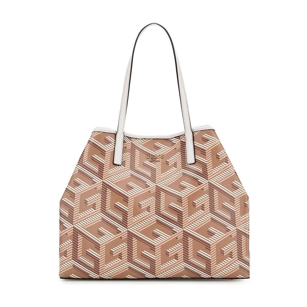 Guess Women's Beige Vikky Shopper - Shopping Bags - One Size - Bags