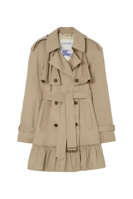 Kort gabardin trenchcoat Tillydrine