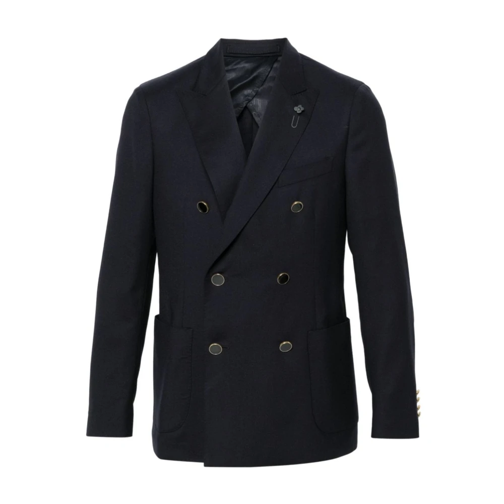 Lardini Navy Blauwe Herenjassen Blue Heren
