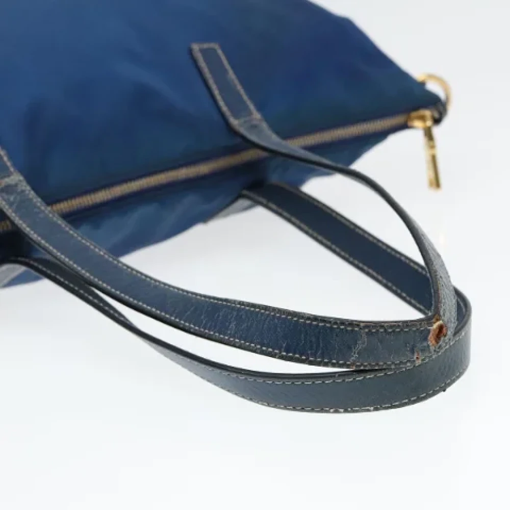 Prada Vintage Pre-owned Nylon prada-bags Blue Dames