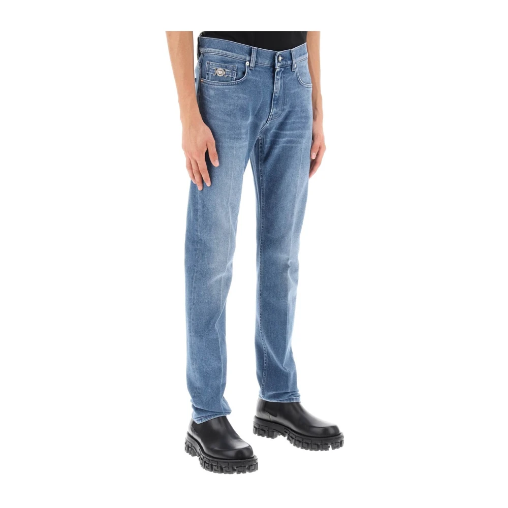 Versace Slim-fit Jeans Blue Heren