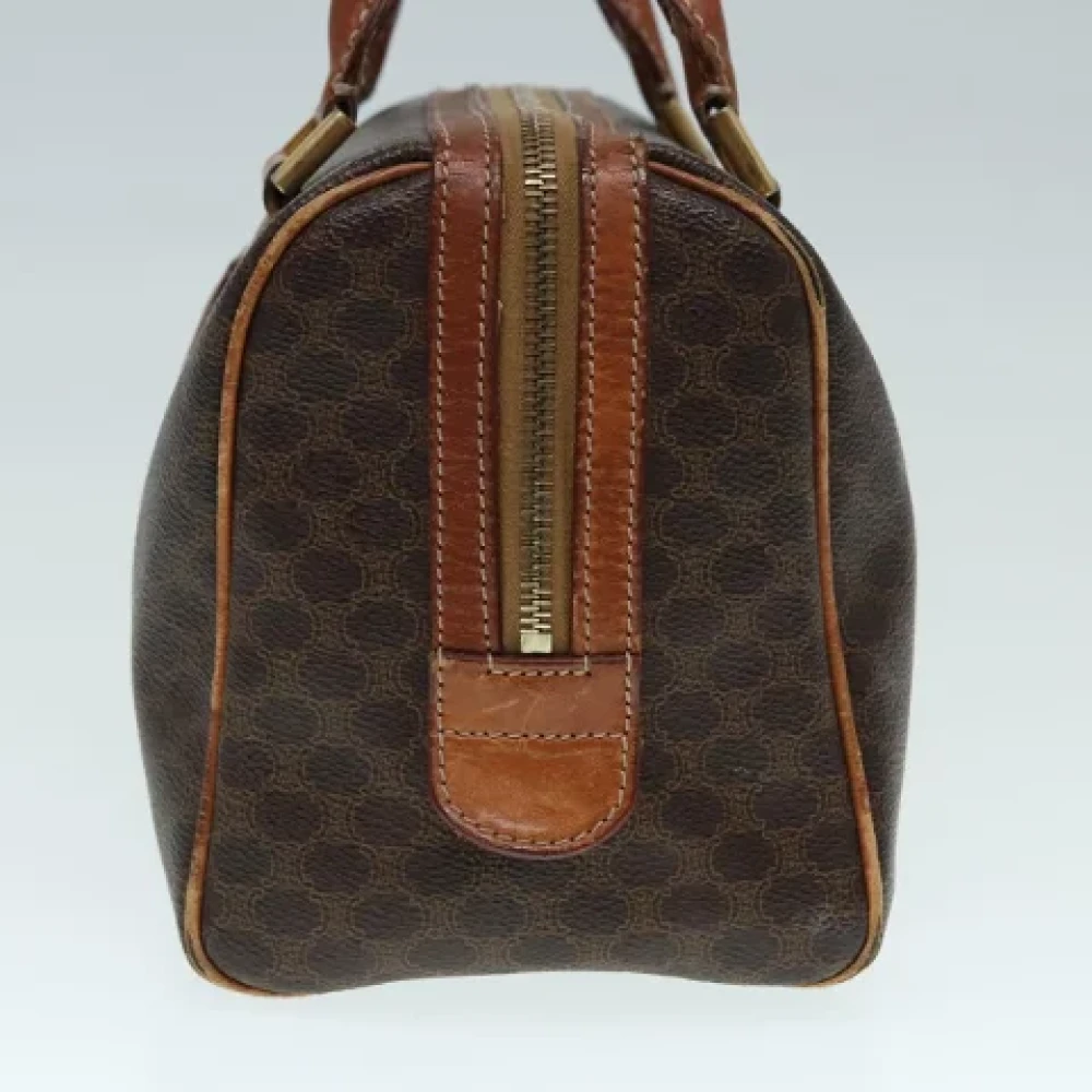Celine Vintage Pre-owned Canvas handbags Brown Dames